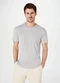 Hering - Camiseta Basica Masculina Manga Curta Slim Branco - variação: Cinza