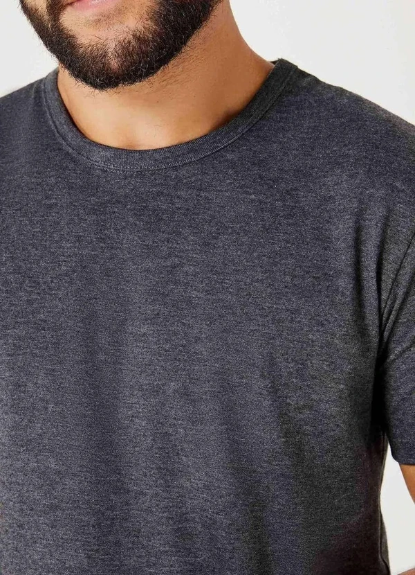 Hering - Camiseta Basica Masculina Manga Curta Slim Cinza 3