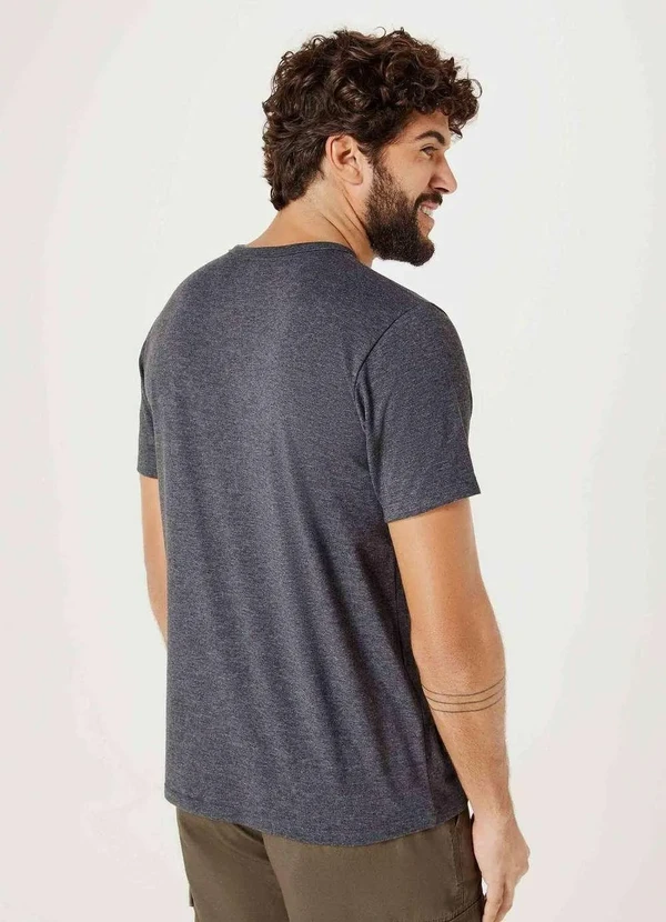 Hering - Camiseta Basica Masculina Manga Curta Slim Cinza 4
