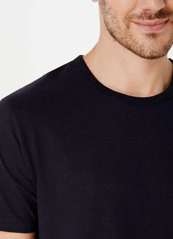 Hering - Camiseta Basica Masculina Manga Curta Slim Preto 2