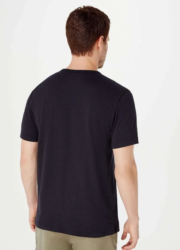 Hering - Camiseta Basica Masculina Manga Curta Slim Preto 3