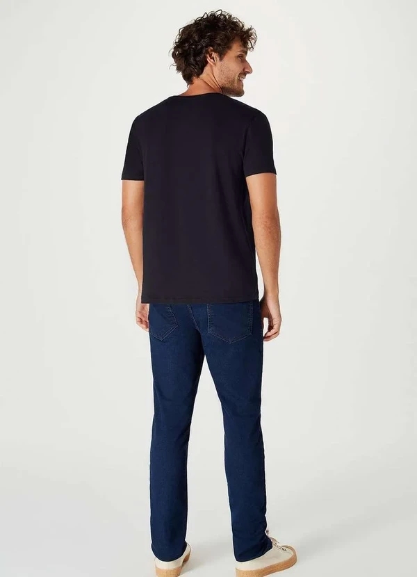 Hering - Camiseta Basica Masculina Manga Curta Slim Preto 3