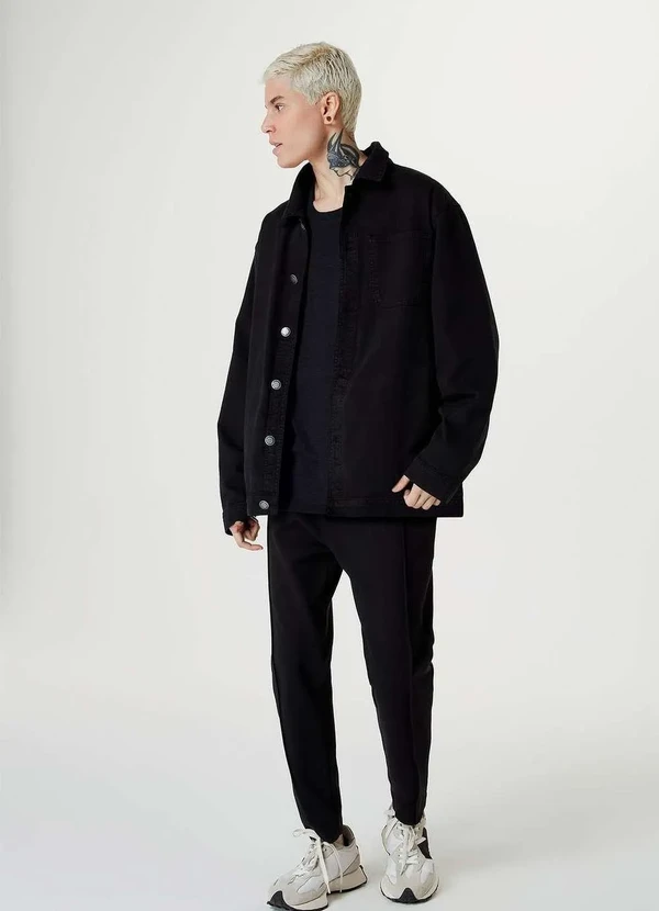 Hering - Camiseta Basica Masculina Slim Manga Longa Preto 4