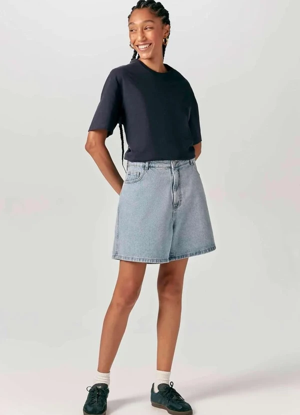 Hering - Camiseta Basica Masculina Super Cotton Azul 5