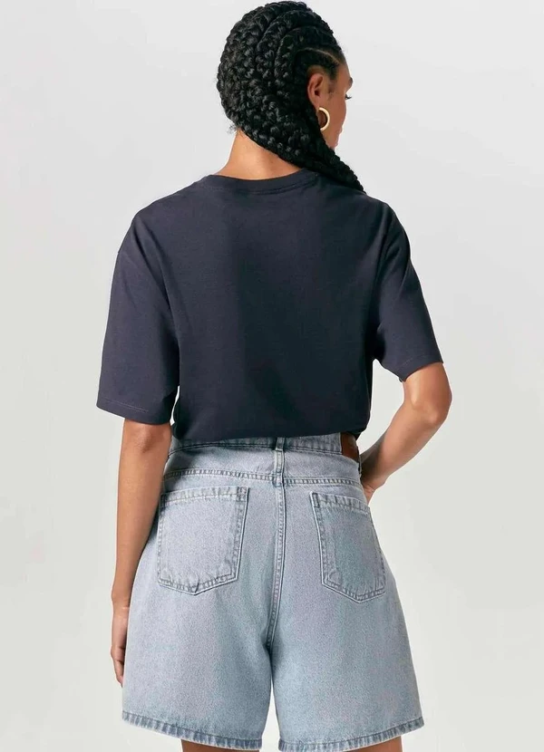 Hering - Camiseta Basica Masculina Super Cotton Azul 8