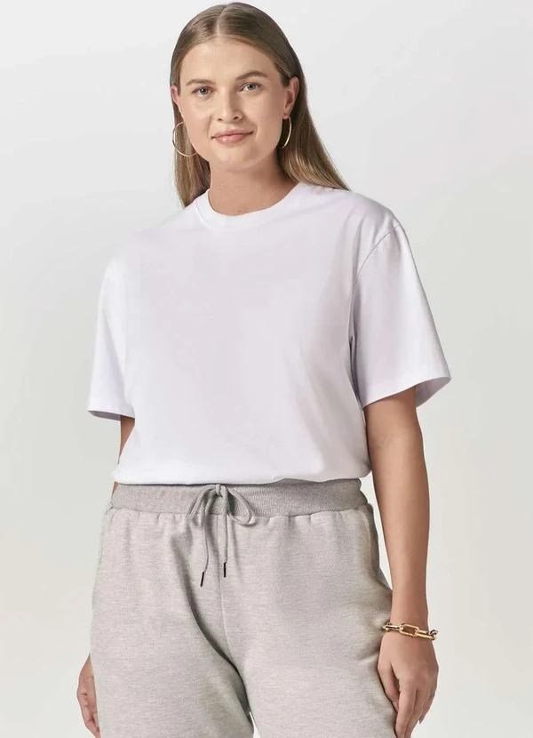 Hering - Camiseta Basica Masculina Super Cotton Branco 5