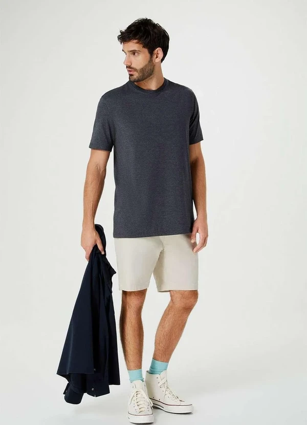 Hering - Camiseta Basica Masculina Super Cotton Cinza 2