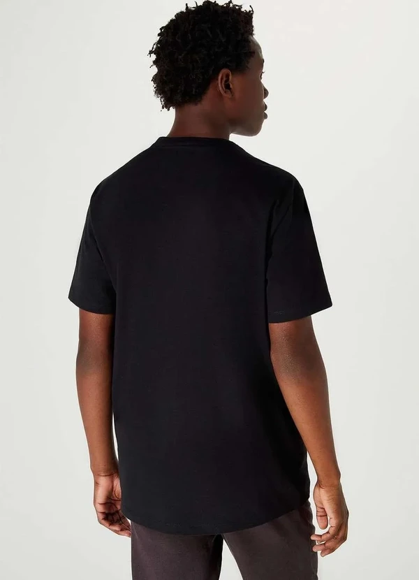Hering - Camiseta Basica Masculina Super Cotton com Bolso Preto 3