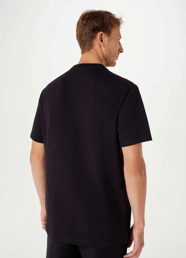 Hering - Camiseta Basica Masculina Super Cotton Preto 3