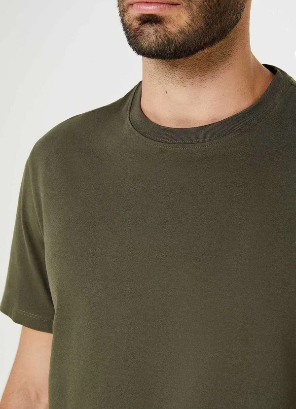 Hering - Camiseta Basica Masculina Super Cotton Verde 2