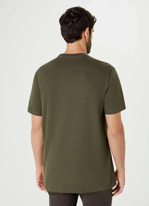 Hering - Camiseta Basica Masculina Super Cotton Verde 3