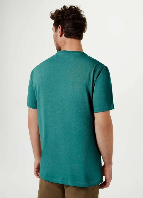 Hering - Camiseta Basica Masculina Super Cotton Verde 3