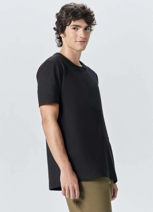 Hering - Camiseta Masculina Manga Curta Comfort Preto 2