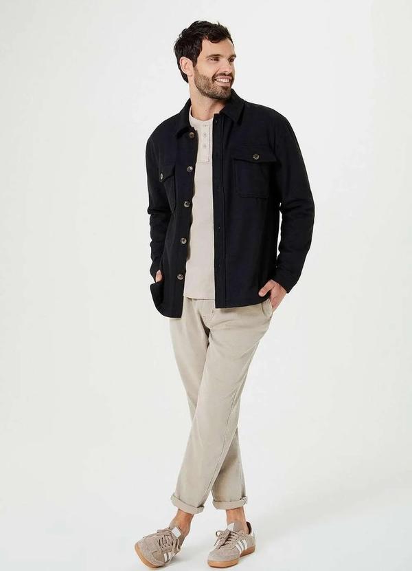 Hering - Casaco Masculino Comfort em La Preto