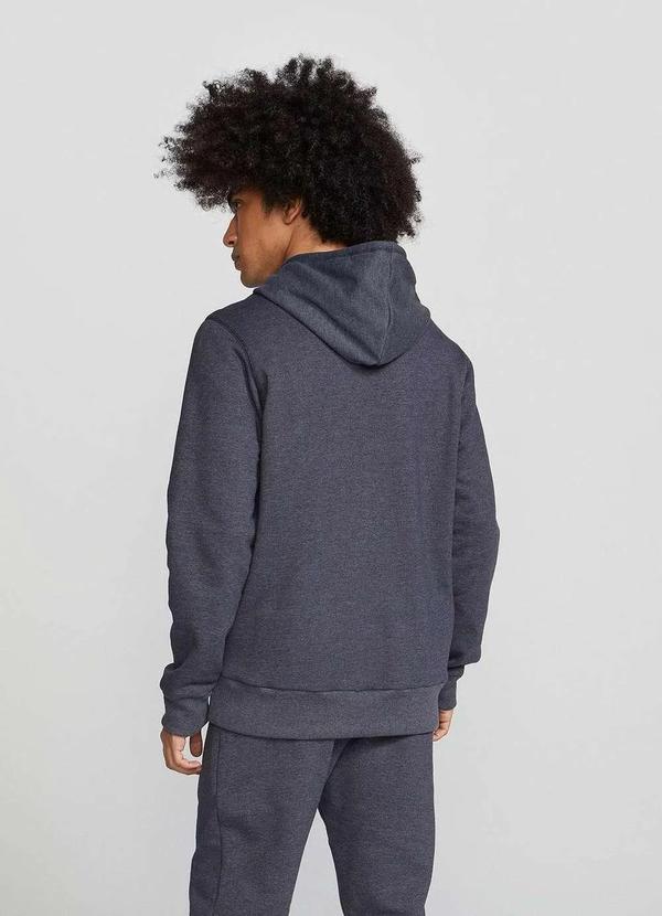 Hering - Jaqueta Basica Masculina de Moletom Peluciado com Capuz Cinza 2