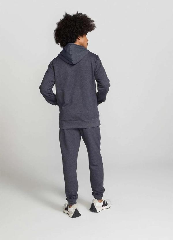 Hering - Jaqueta Basica Masculina de Moletom Peluciado com Capuz Cinza 5