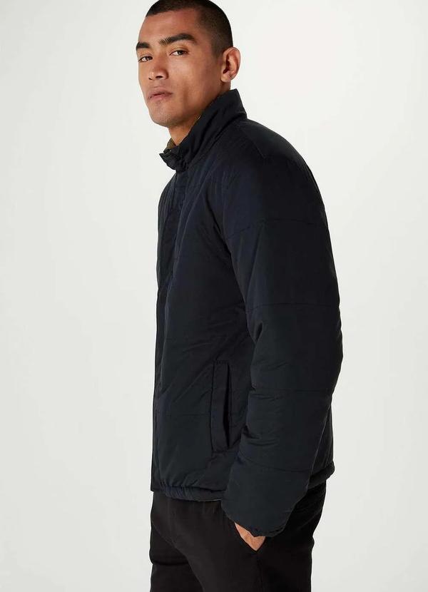 Hering - Jaqueta Masculina Comfort Puffer Dupla Face Verde 4