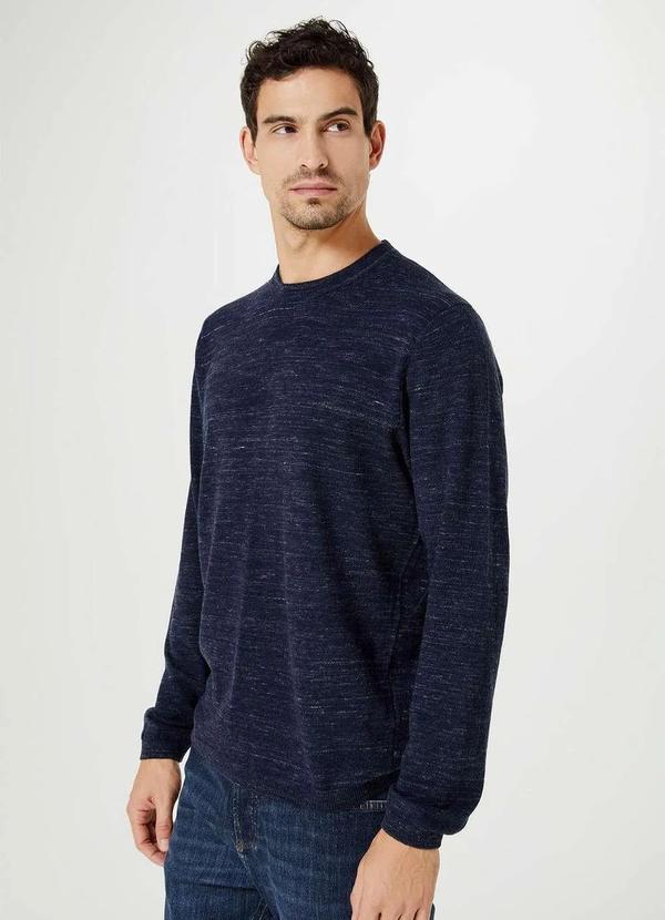 Hering - Sueter Masculino Comfort em Trico Azul