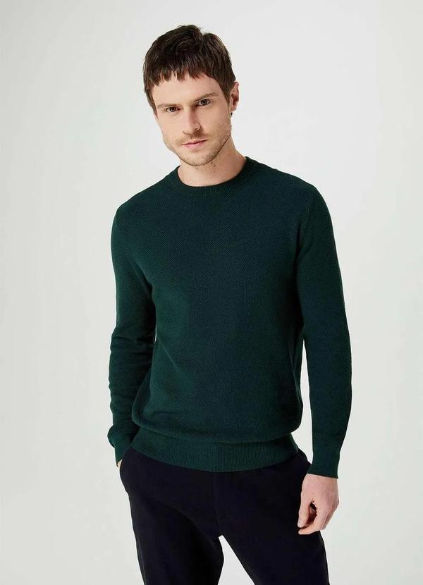 Hering - Sueter Masculino em Trico Verde