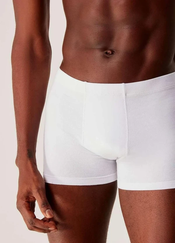 Hering - Kit com 2 Cuecas Boxer em Algodao Branco 2