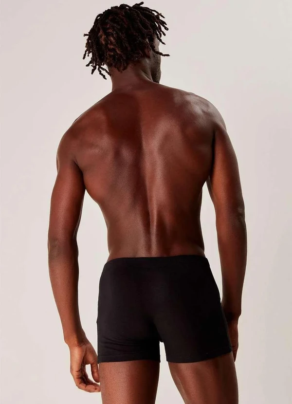 Hering - Kit com 2 Cuecas Boxer em Algodao Preto 3