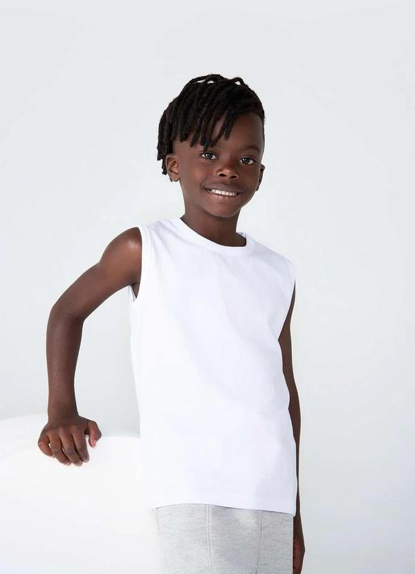 Hering - Regata Basica Infantil Menino Modelagem Tradicional Branco