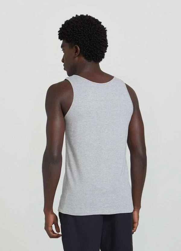 Hering - Regata Basica Masculina Slim Cinza 3