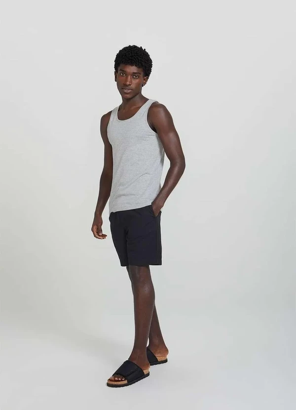 Hering - Regata Basica Masculina Slim Cinza 5