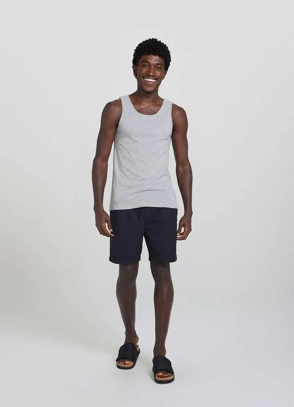 Hering - Regata Basica Masculina Slim Cinza 8