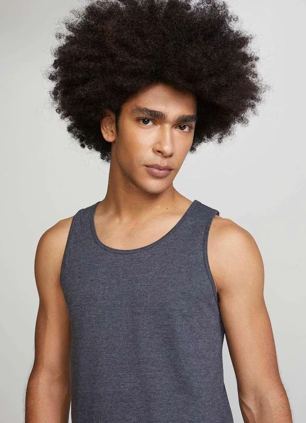 Hering - Regata Basica Masculina Slim Cinza