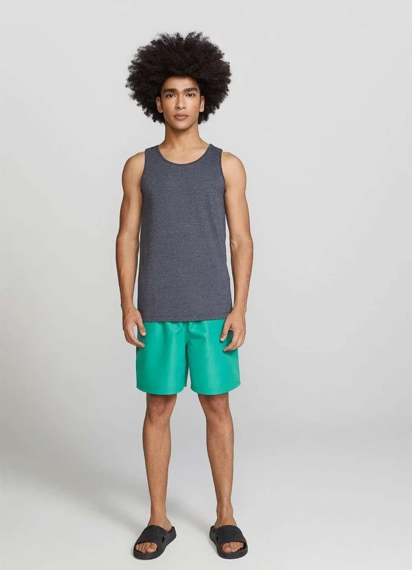 Hering - Regata Basica Masculina Slim Cinza 6