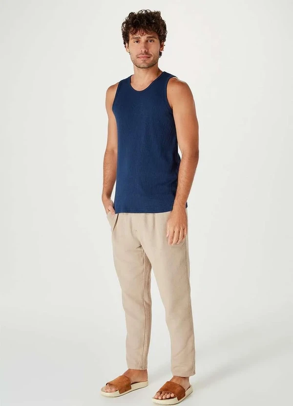 Hering - Regata Basica Masculina Slim em Ribana Azul 2