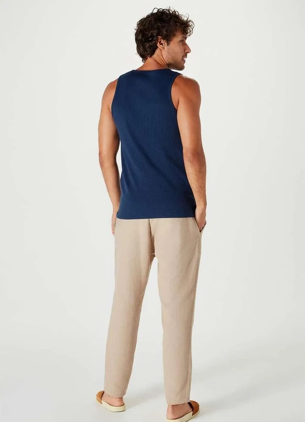 Hering - Regata Basica Masculina Slim em Ribana Azul 3