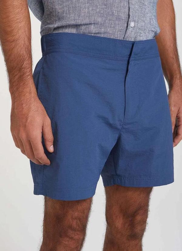 Hering - Shorts Praia Masculino Slim Azul