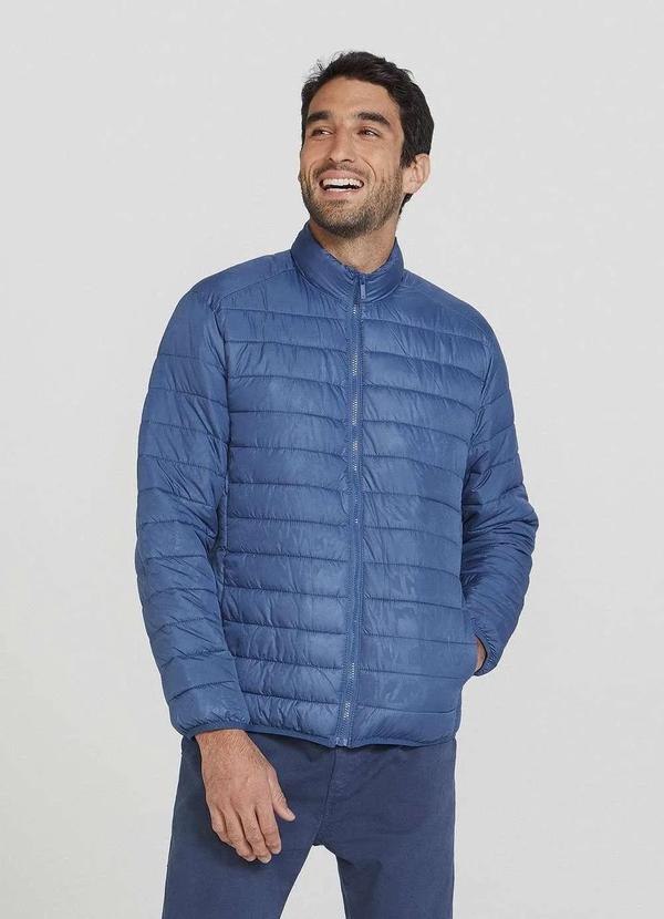Hering - Jaqueta Basica Masculina Puffer Comfort Azul
