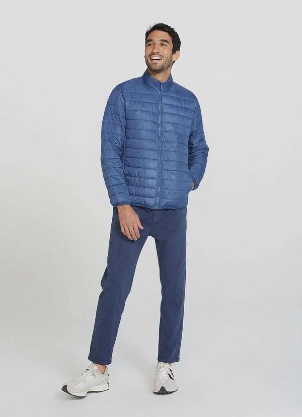 Hering - Jaqueta Basica Masculina Puffer Comfort Azul 2