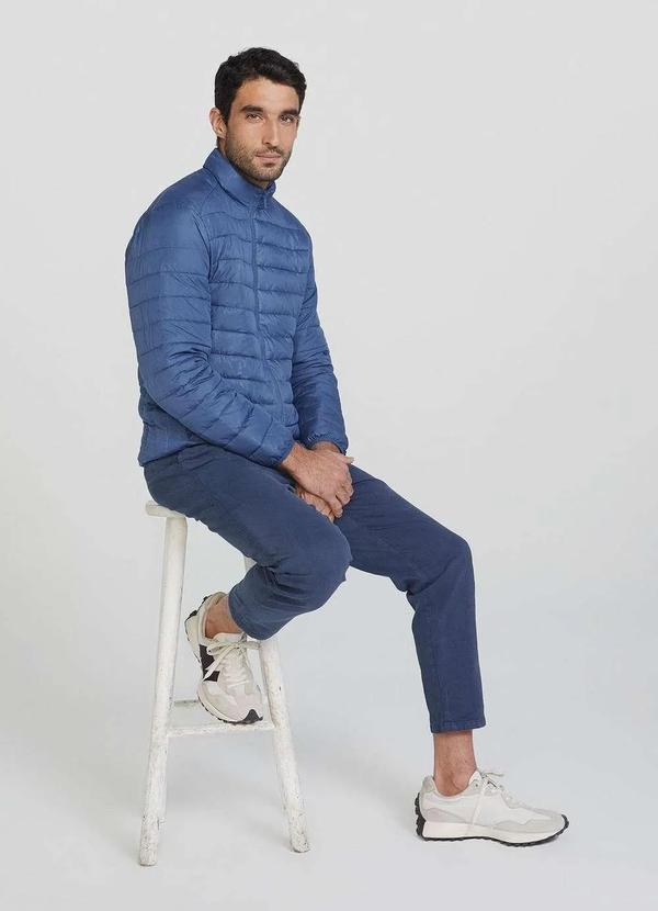 Hering - Jaqueta Basica Masculina Puffer Comfort Azul 5