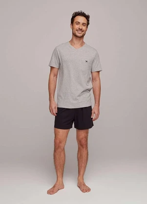 Hering - Pijama Masculino Curto em Malha - HERING