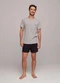 Hering - Pijama Masculino Curto em Malha Cinza - variação: Cinza