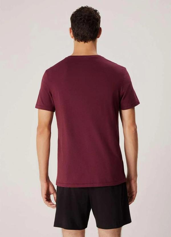 Hering - Pijama Masculino Curto em Malha Vermelho 4