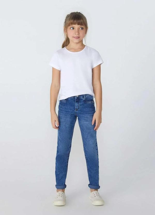 Hering - Calca Jeans Infantil Menina Skinny com Elastano Azul