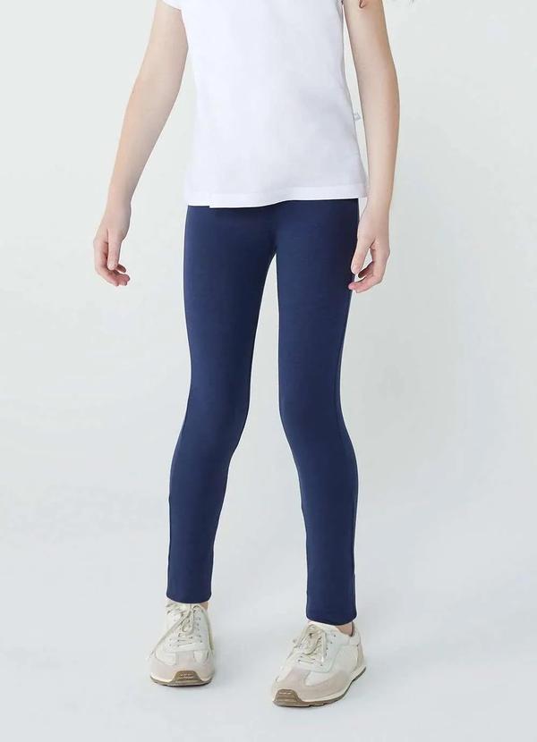 Hering - Calca Legging Basica Infantil Menina Tradicional Azul