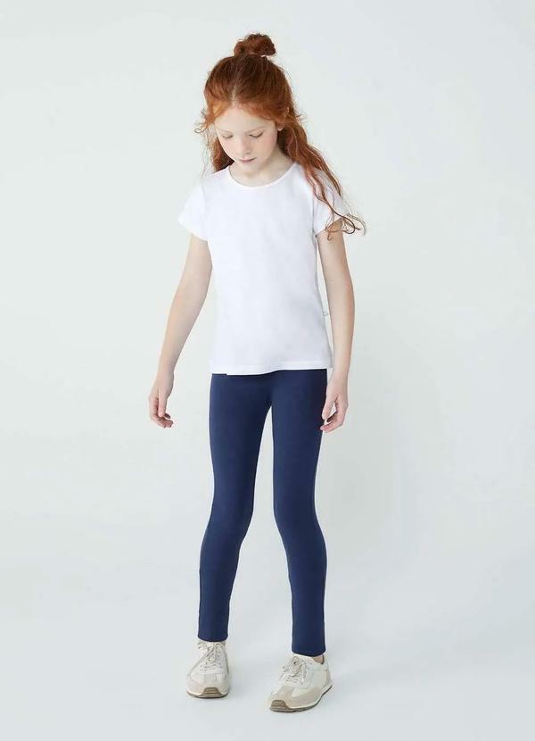 Hering - Calca Legging Basica Infantil Menina Tradicional Azul 2