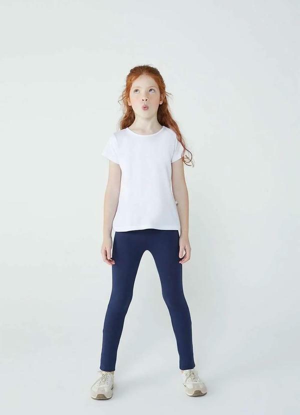Hering - Calca Legging Basica Infantil Menina Tradicional Azul 3