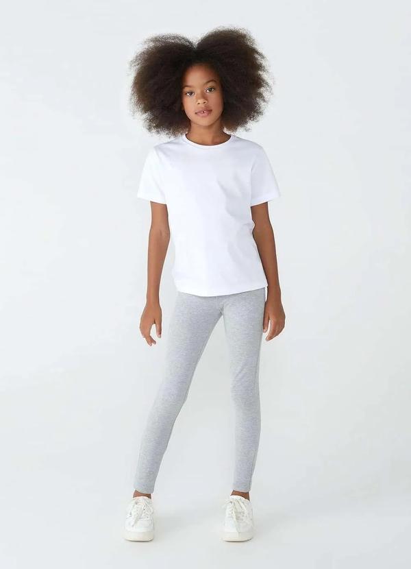 Hering - Calca Legging Basica Infantil Menina Tradicional Cinza 2