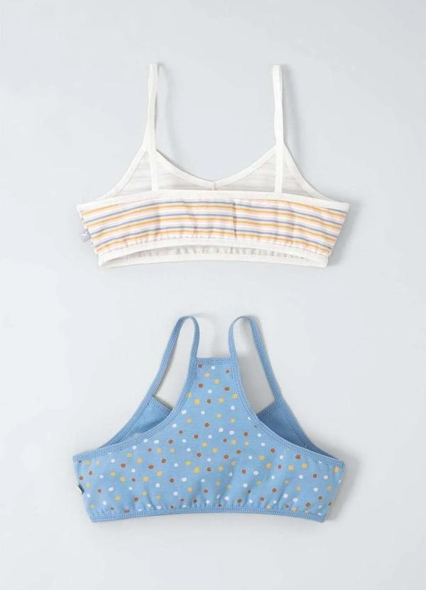 Hering Kids - Kit com 2 Tops Infantil Menina Hering Kids Azul 4