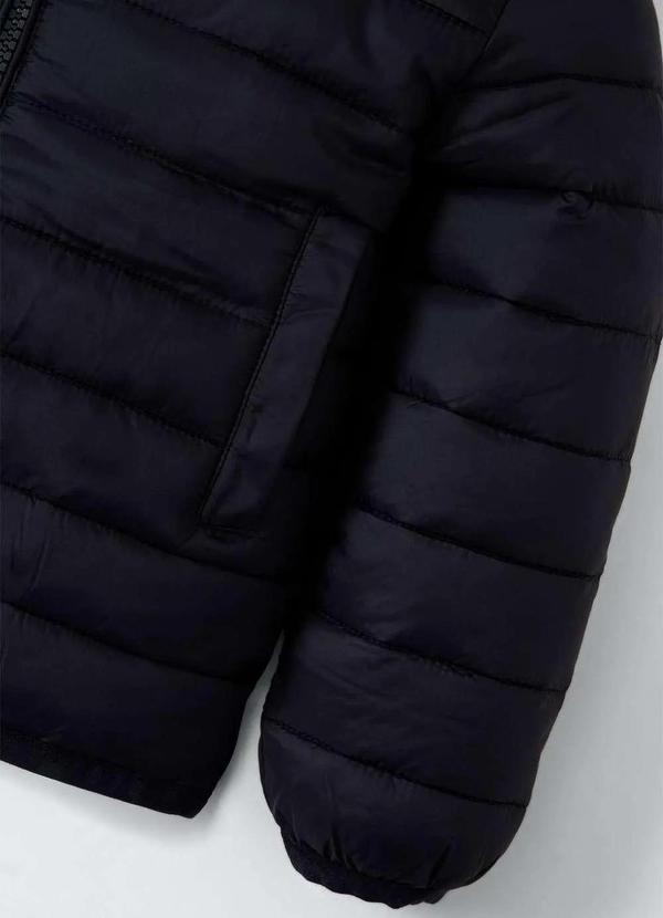 Hering - Jaqueta Puffer Infantil Unissex com Capuz Tam 1 a 16 Preto 9