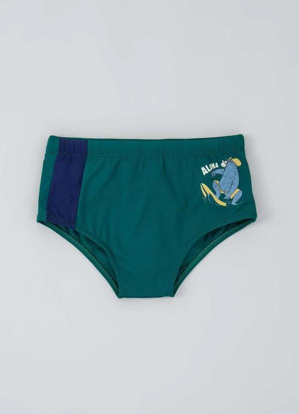 Hering - Sunga Infantil Slip com Estampa Toddler Verde