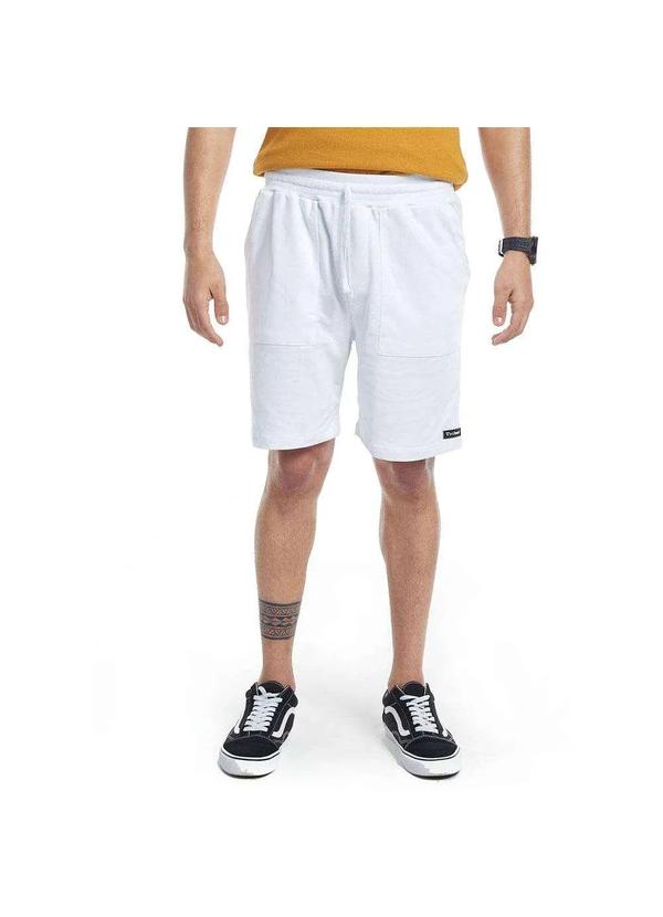 Brohood - Bermuda Masculina Brohood Moletom Branco Branco