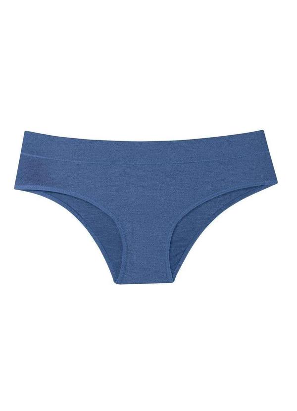She - Calcinha Modal Básica Azul Jeans Escuro